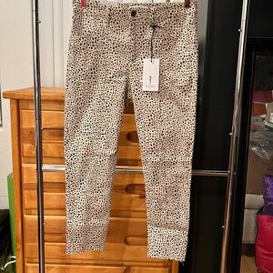 NEW Skinnygirl Jeans size 29/8 Cheetah print. Reagan Seamed High-Rise Skinny Fit